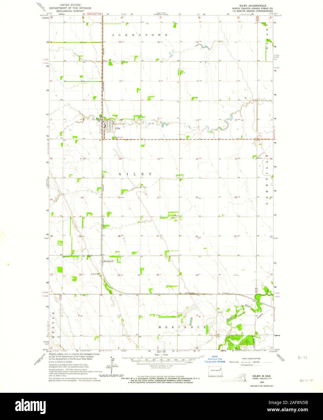 Map of gilby hires stock photography and images Alamy