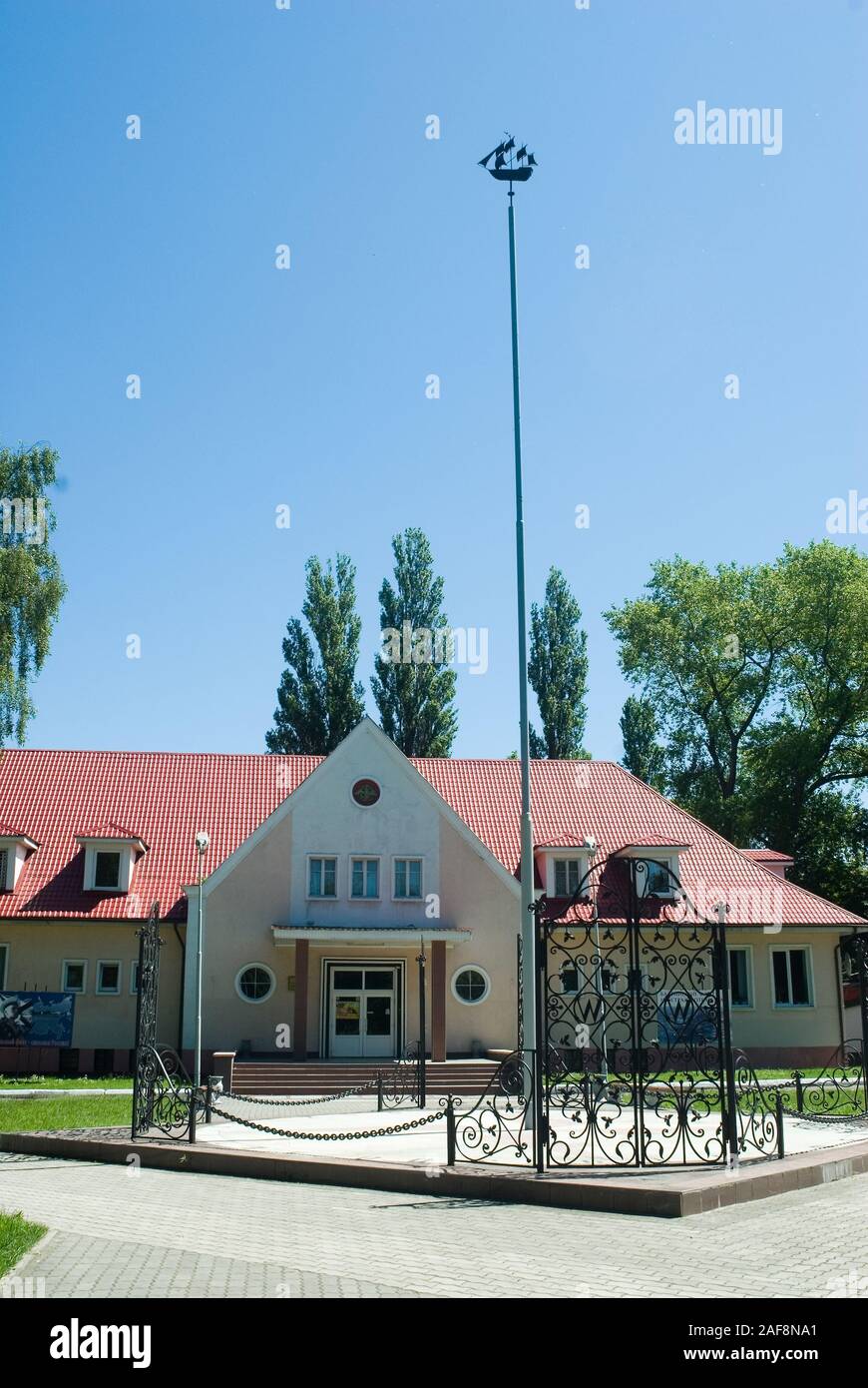 Fleet Officers' Club. Baltiysk. Russia Stock Photo