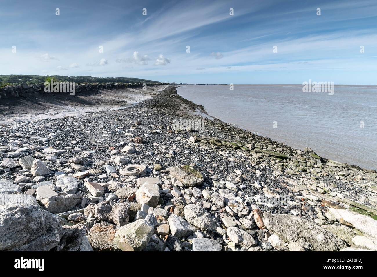 View Towards Mostyn Docks On The Dee Estuary On The North East Wales ...