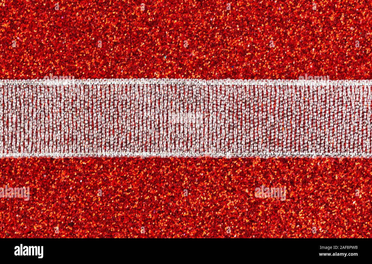 Abstract festive background .Christmas and New Year holidays glitter bokeh, glitter, bluer. Red color Stock Photo