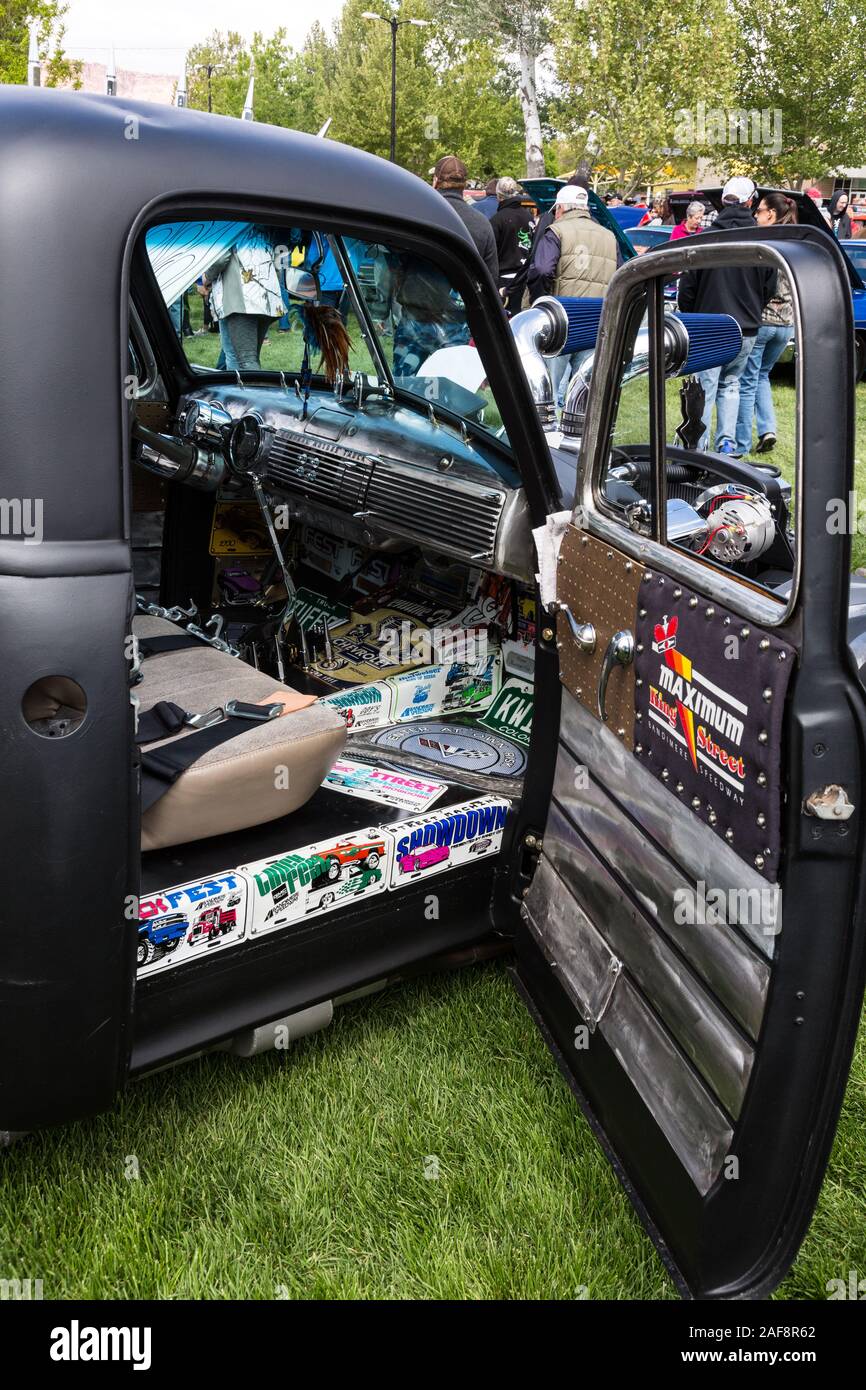 A highly modified custombuilt 1953 GMC Pickup Truck in the Moab April