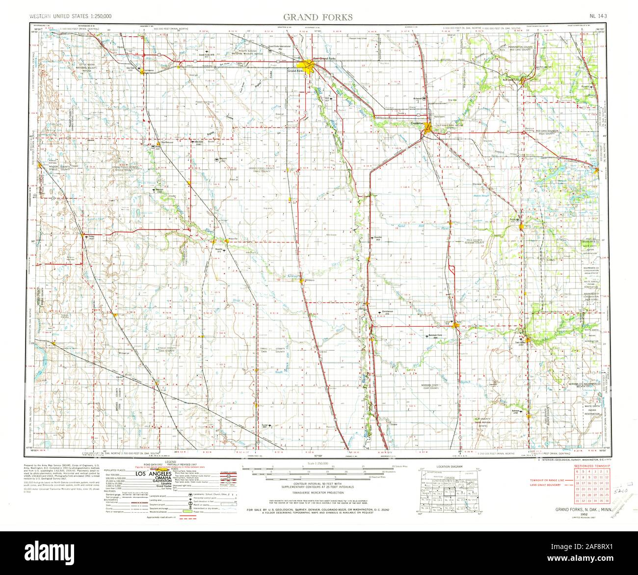 Grand forks north dakota map Cut Out Stock Images & Pictures Alamy