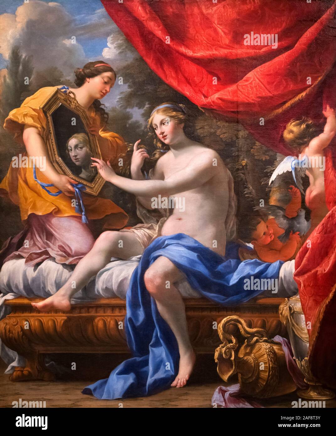 Toilette of Venus by Simon Vouet (1590-1649), oil on canvas, 1629 Stock  Photo - Alamy