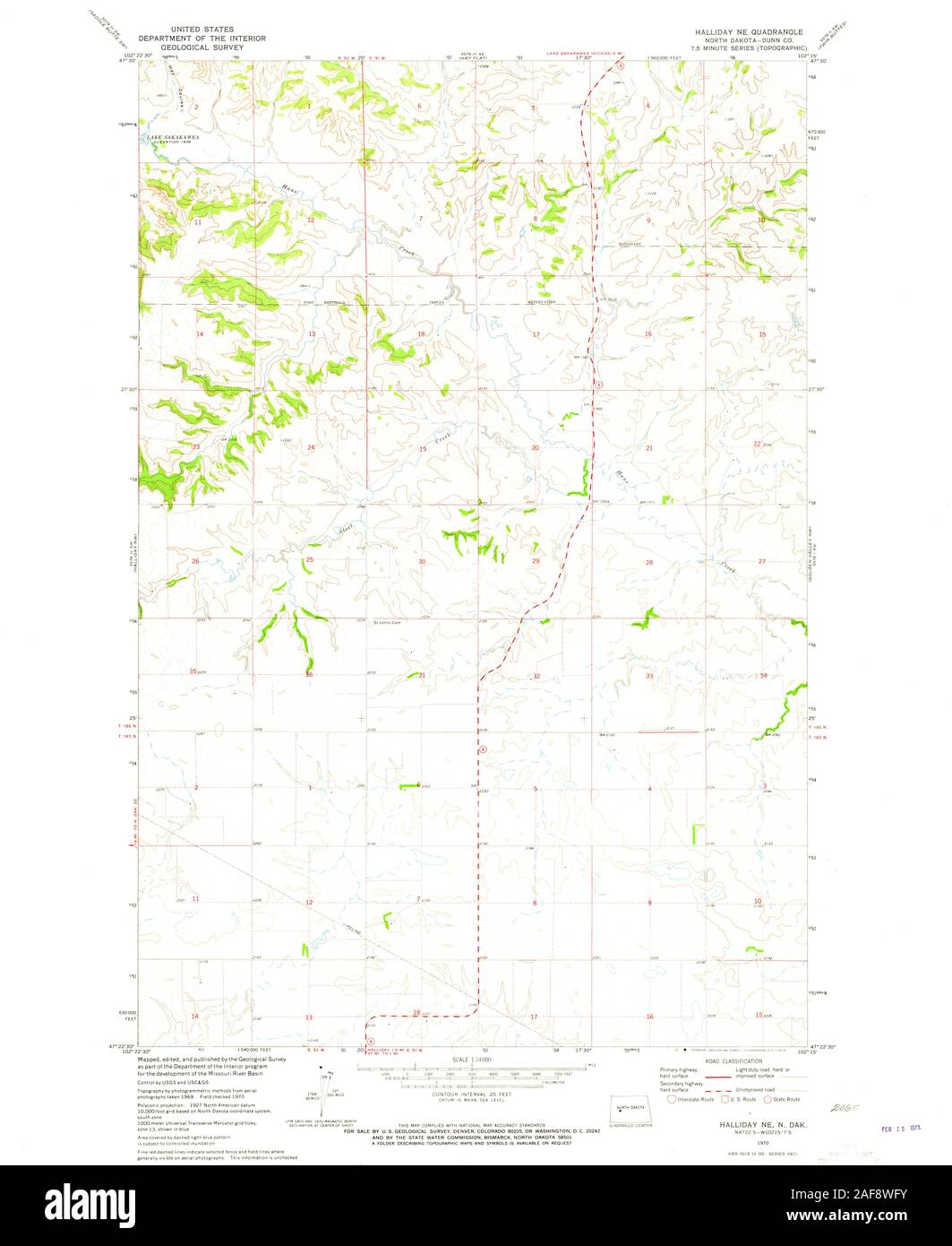 Halliday north dakota map Cut Out Stock Images & Pictures Alamy
