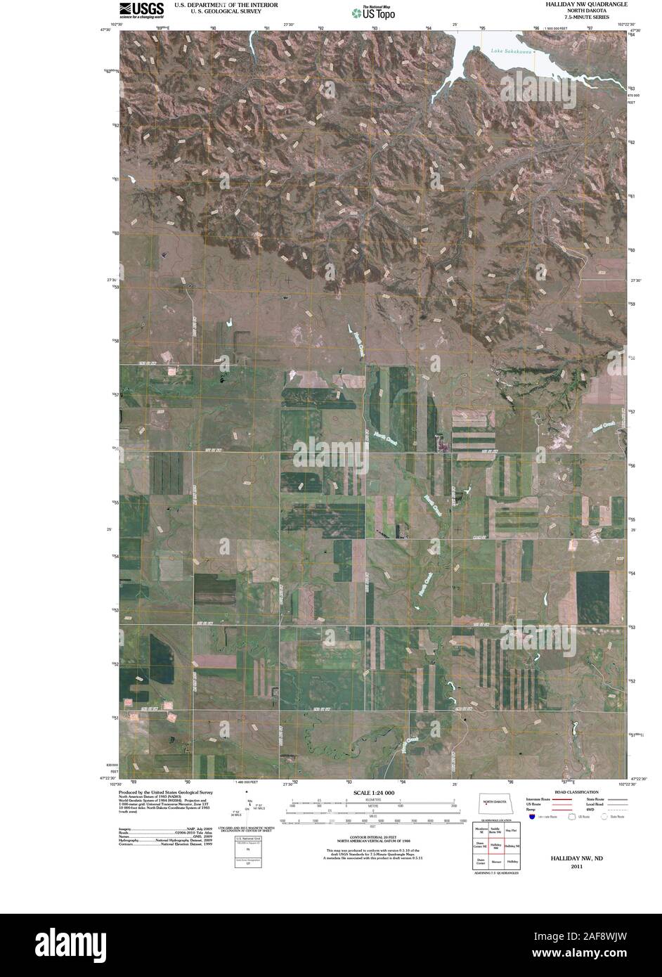 Map of halliday north dakota hires stock photography and images Alamy