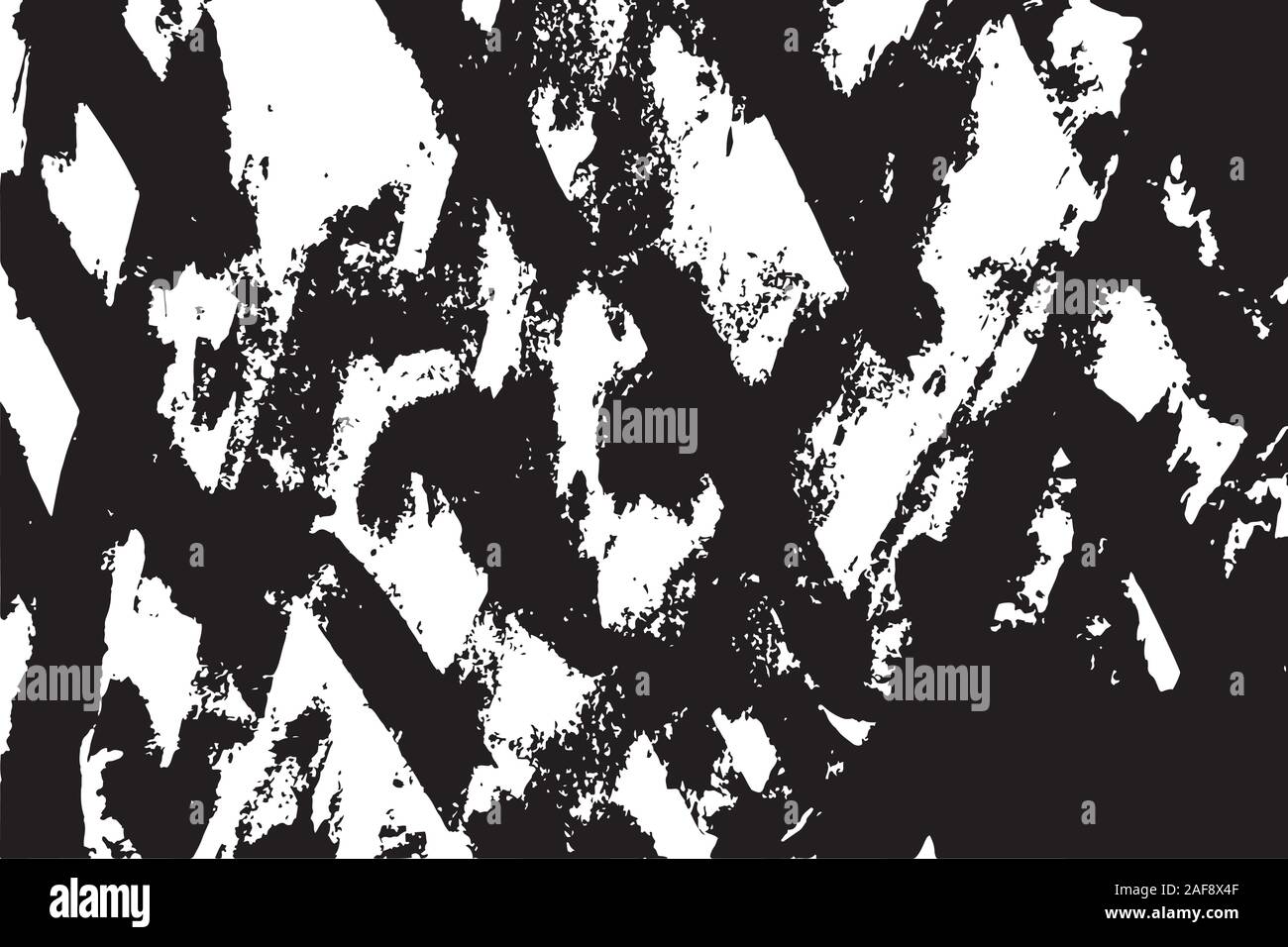 Abstract monochrome image, made with a brush. Stock Vector