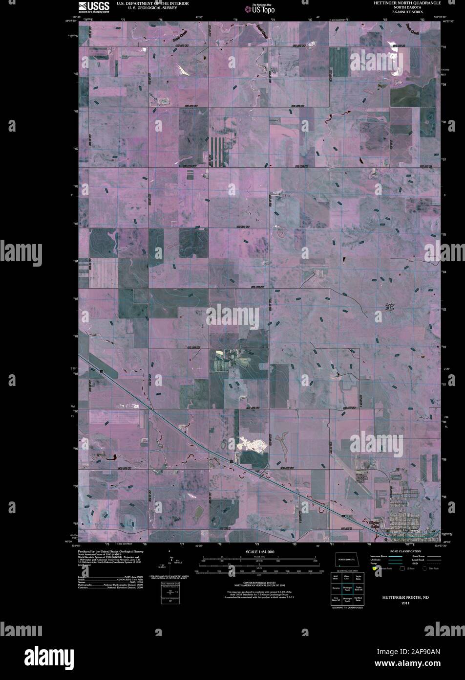 Map of hettinger hires stock photography and images Alamy