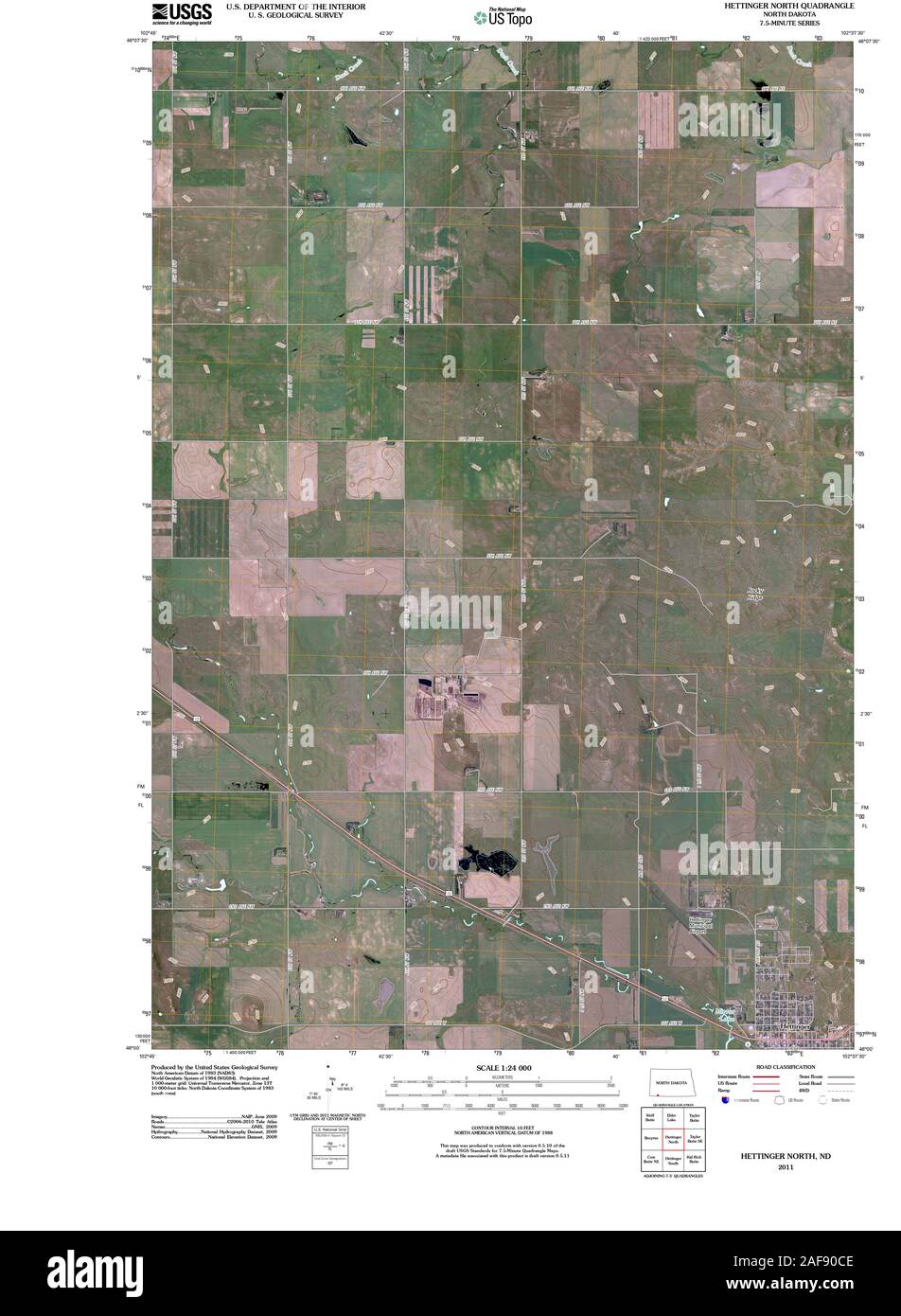 Map of hettinger hires stock photography and images Alamy