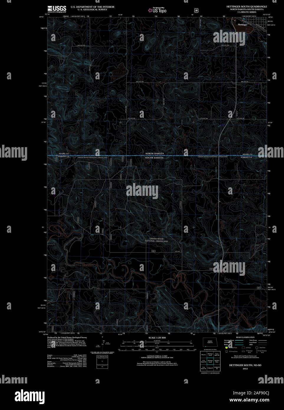 Map of hettinger hires stock photography and images Alamy