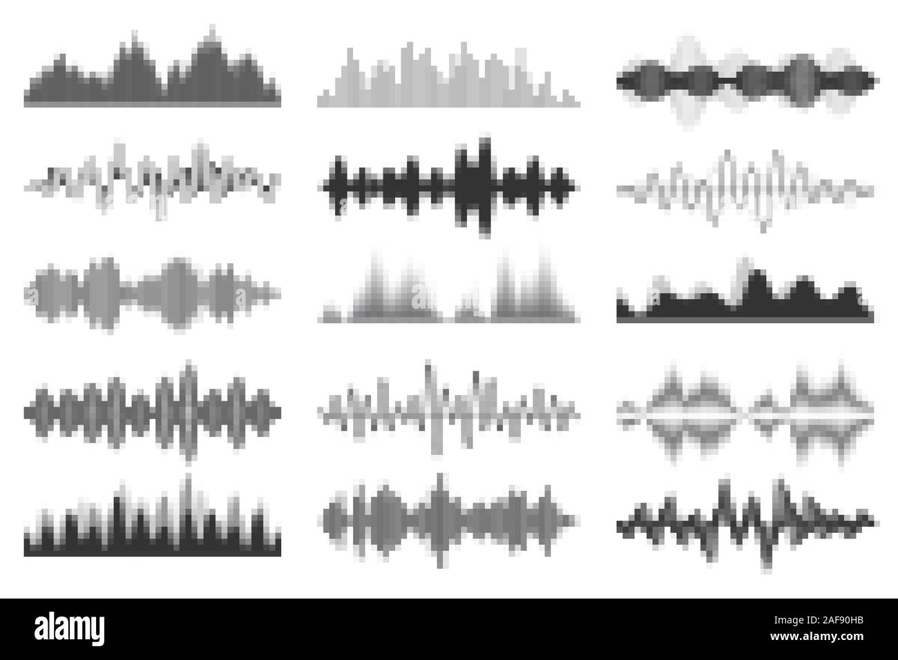 sound-waves-collection-analog-and-digital-audio-signal-music