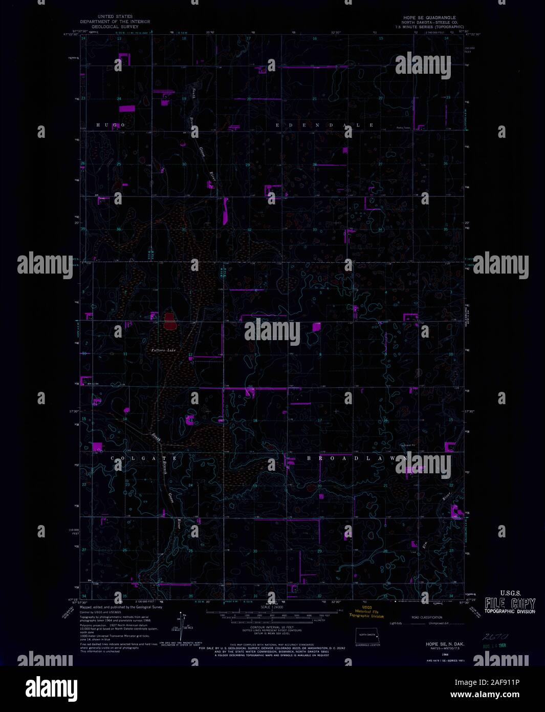 Hope north dakota map hires stock photography and images Alamy
