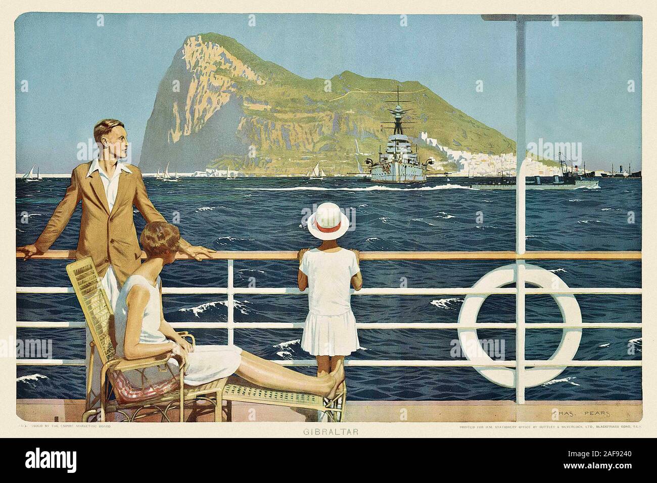 Vintage gibraltar poster hi-res stock photography and images - Alamy
