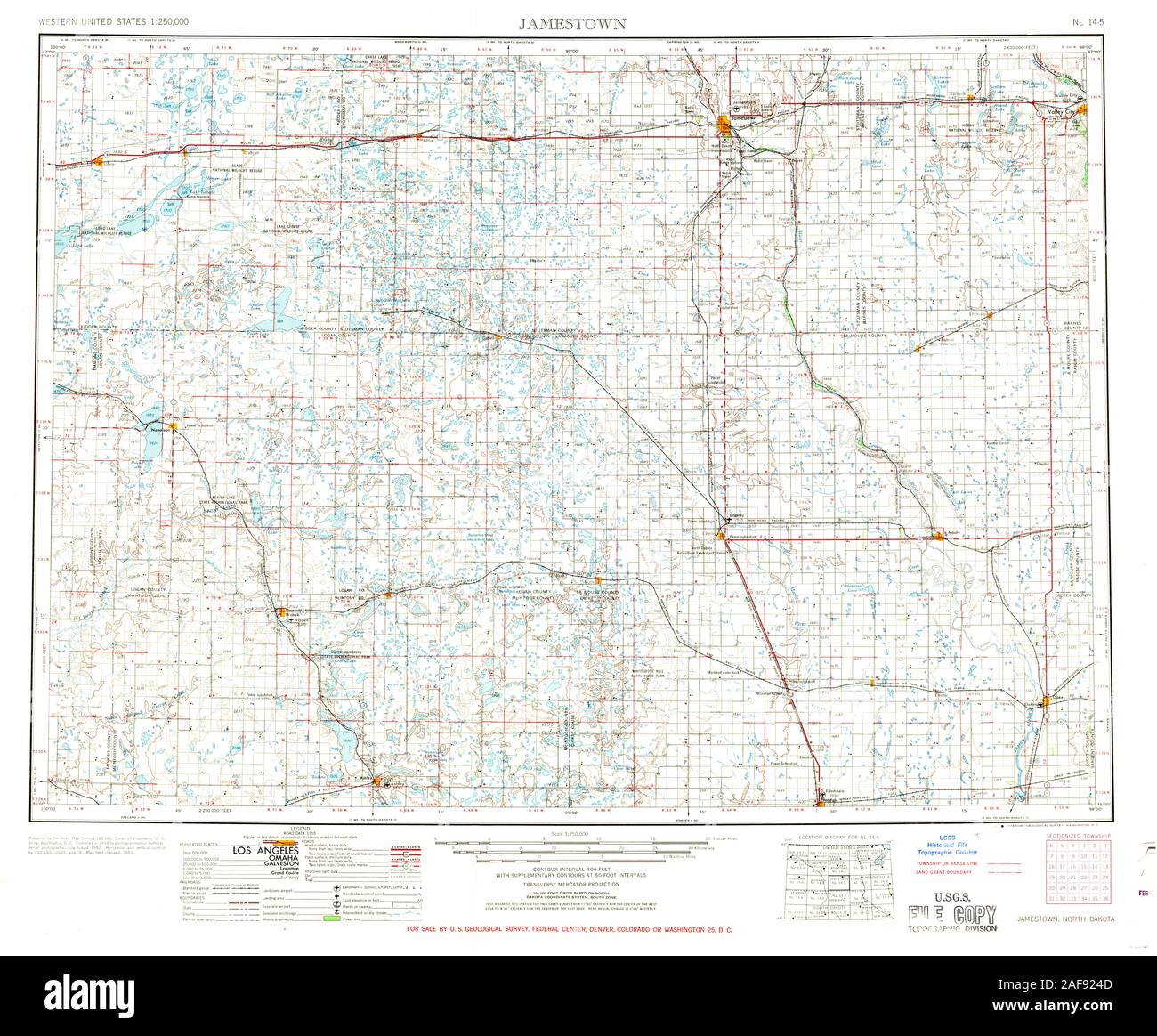 Map of jamestown north dakota hires stock photography and images Alamy