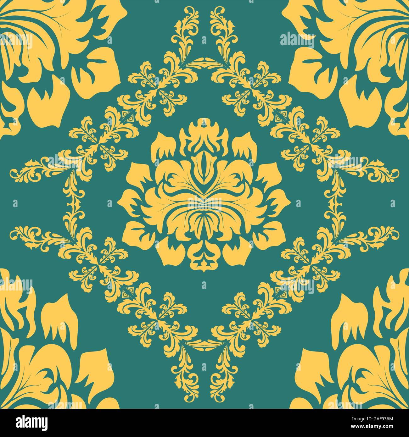 Decorative element traditional damask pattern. Vector eps 10 Stock ...