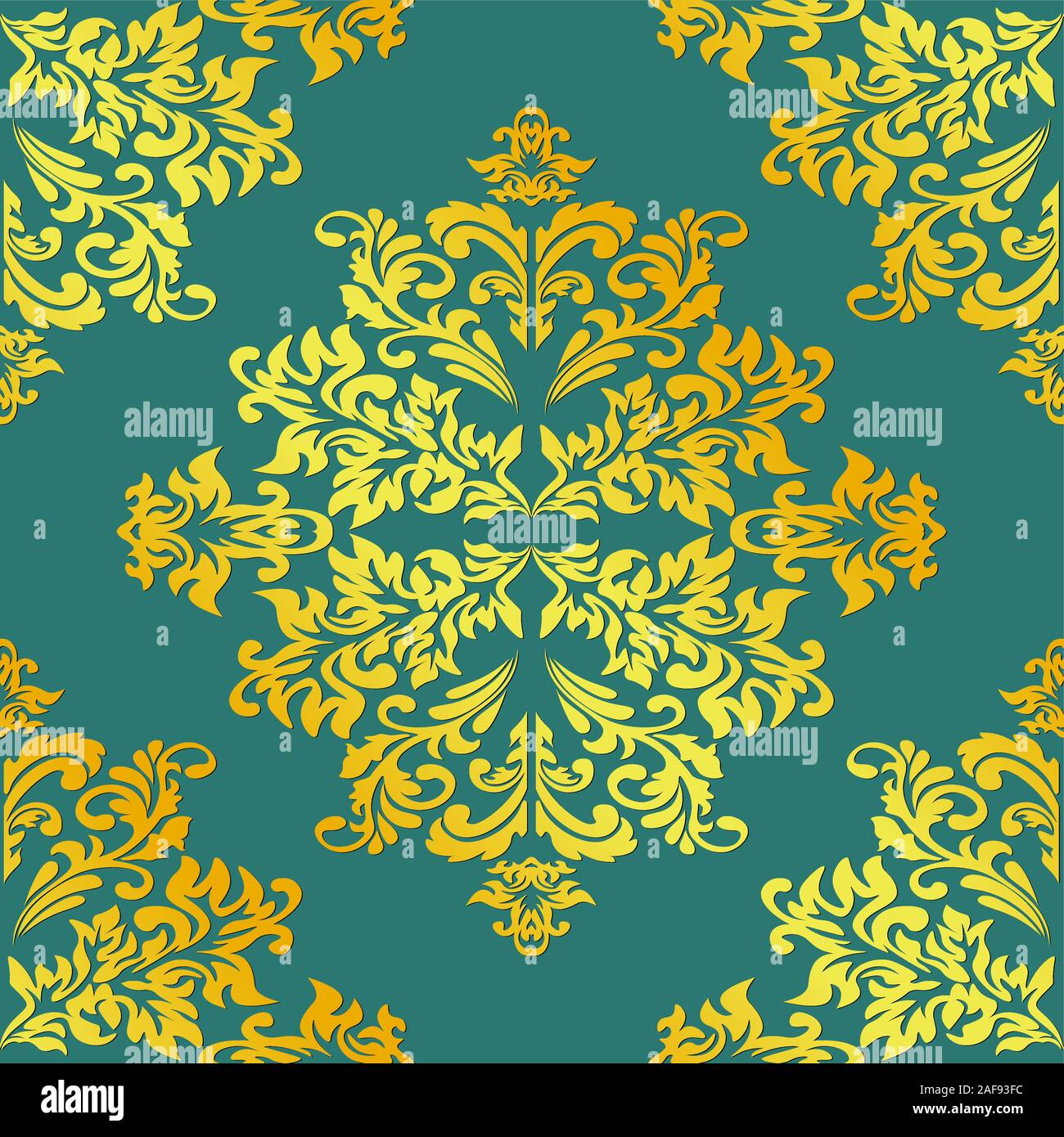 Decorative element traditional damask pattern. Vector eps 10 Stock ...