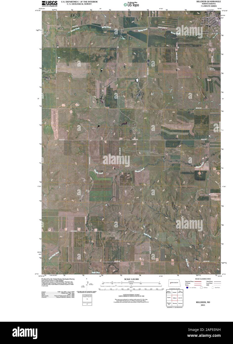 Killdeer north dakota map hires stock photography and images Alamy