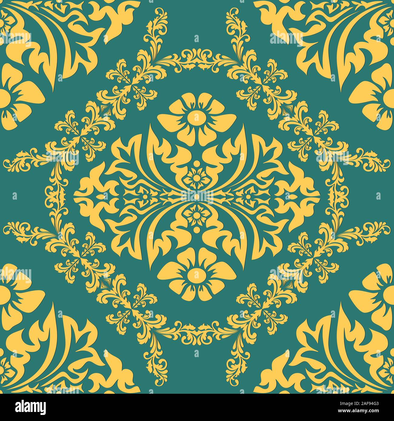 Decorative element traditional damask pattern. Vector ep 10 Stock ...