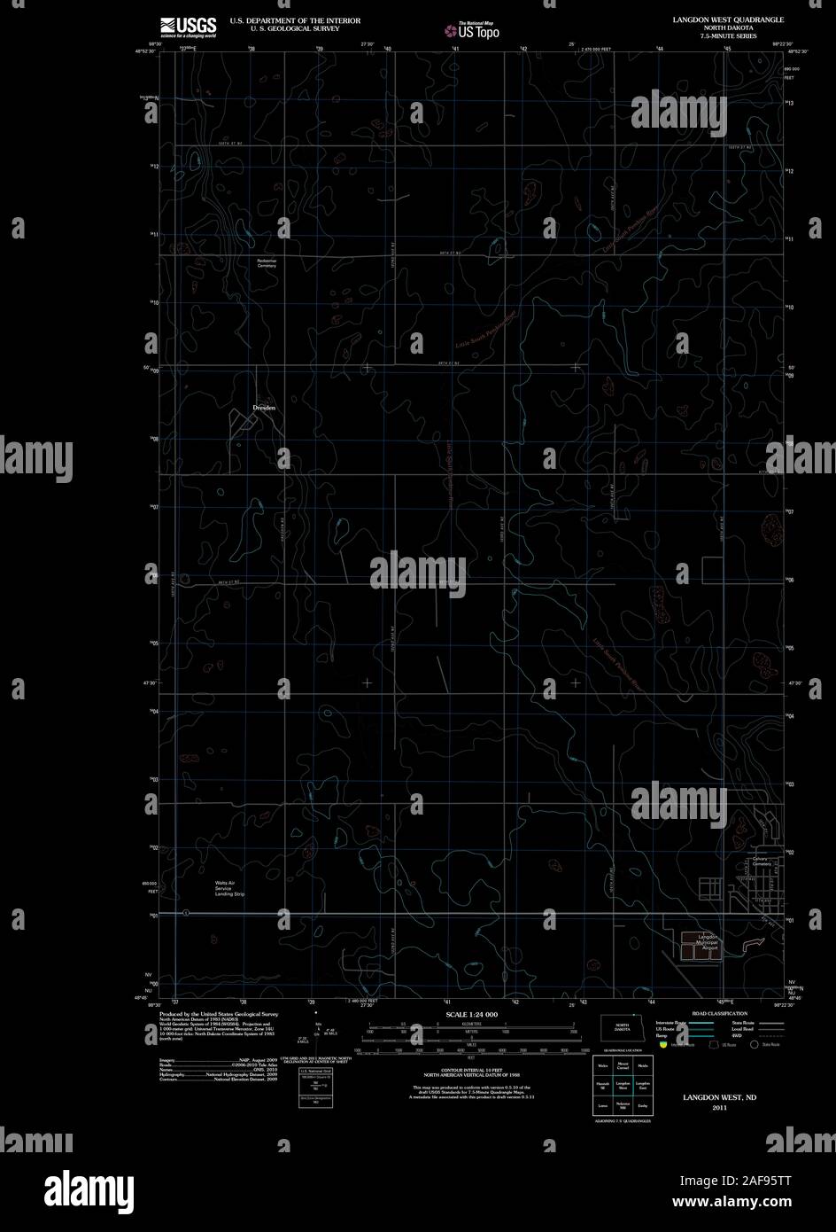 Langdon north dakota map hires stock photography and images Alamy