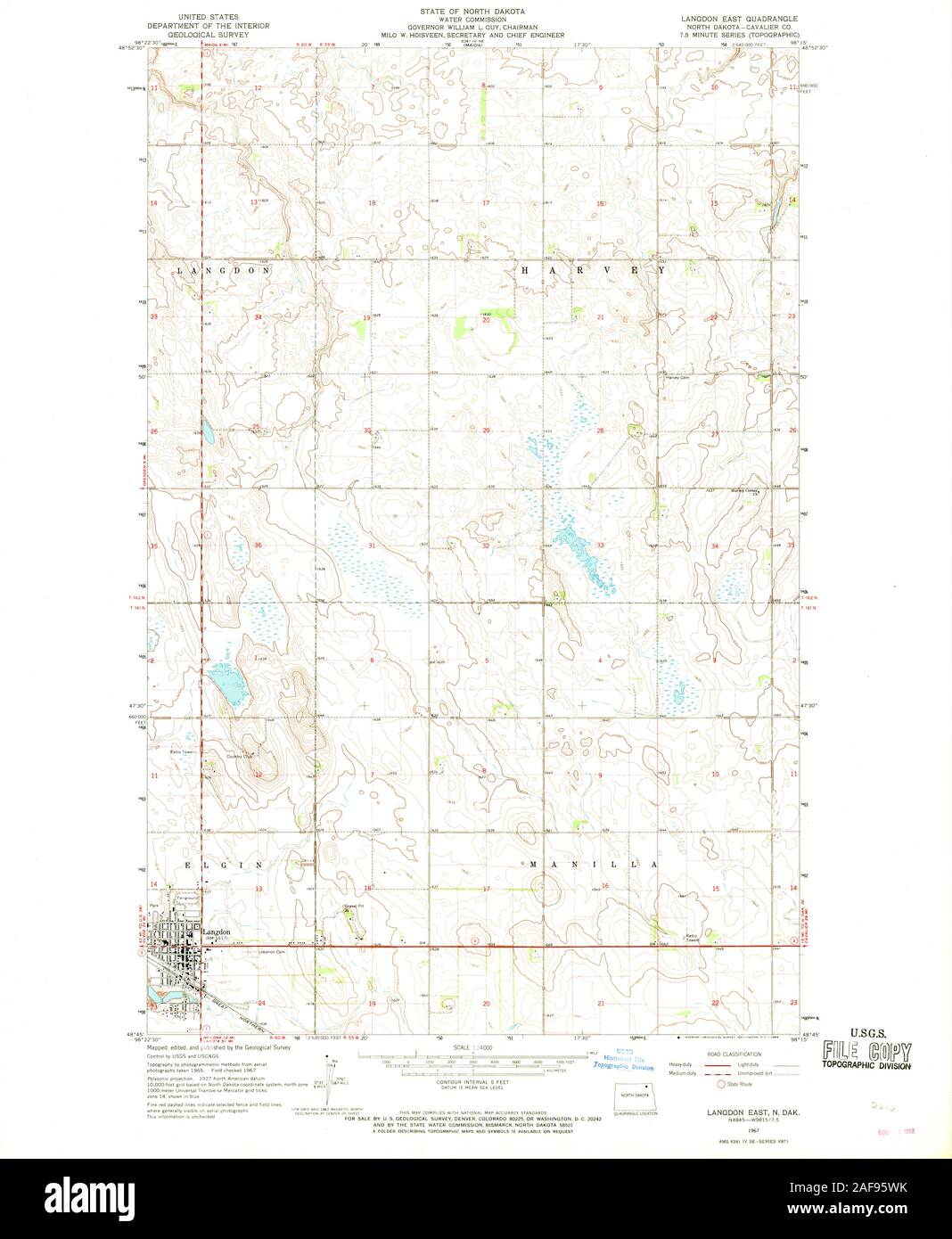 Langdon north dakota map hires stock photography and images Alamy