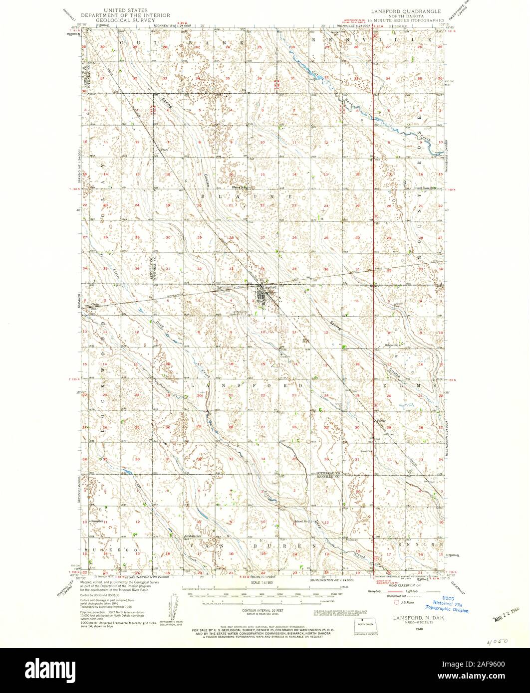 Lansford north dakota map hires stock photography and images Alamy