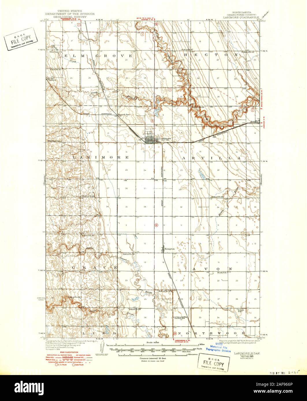 Larimore map hires stock photography and images Alamy