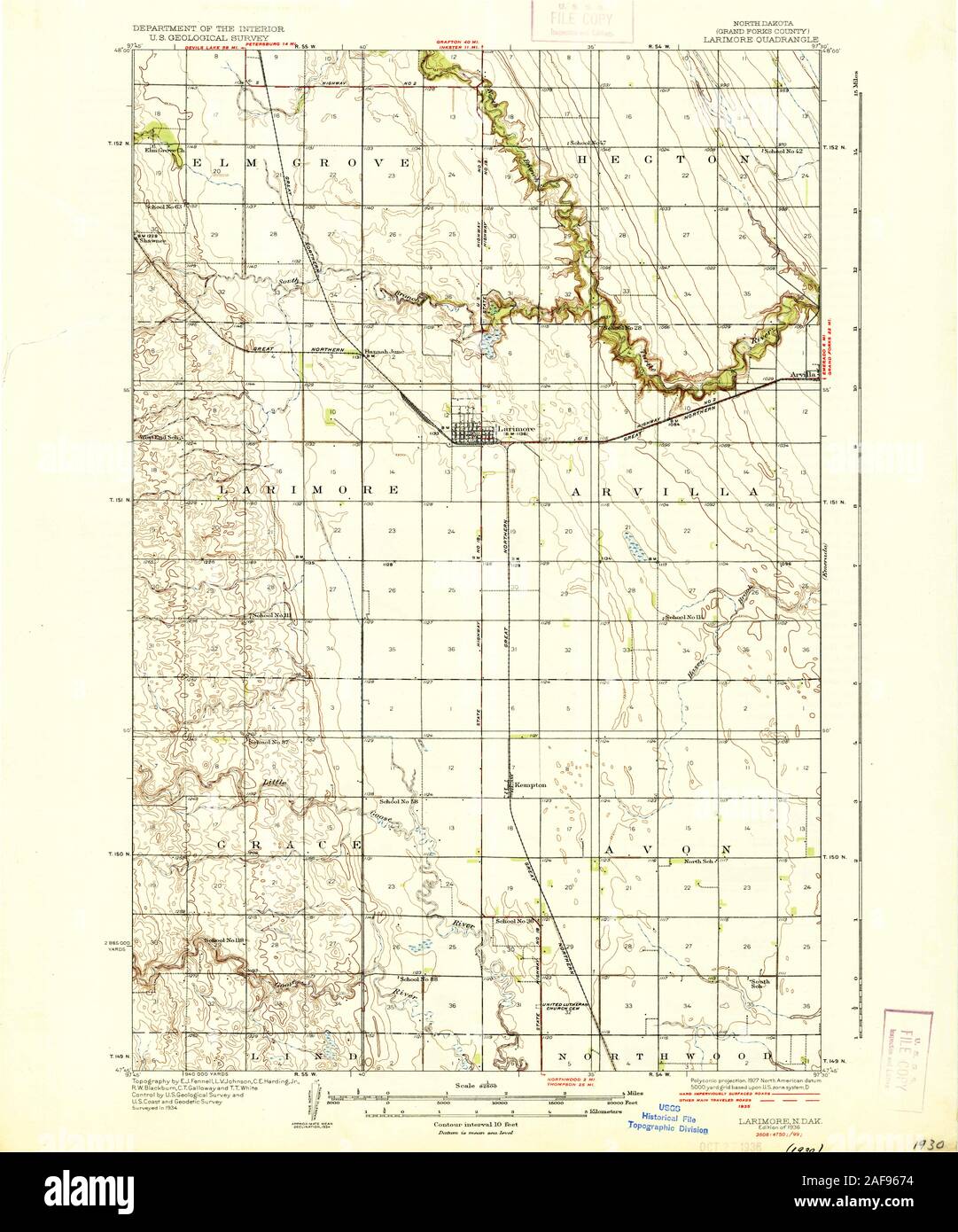 Map of larimore hires stock photography and images Alamy