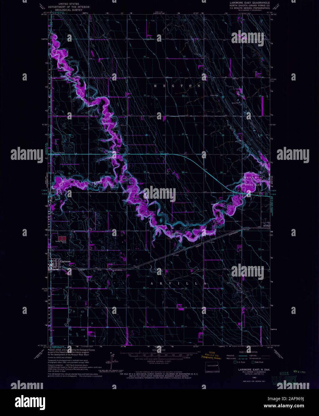 Map of larimore hires stock photography and images Alamy
