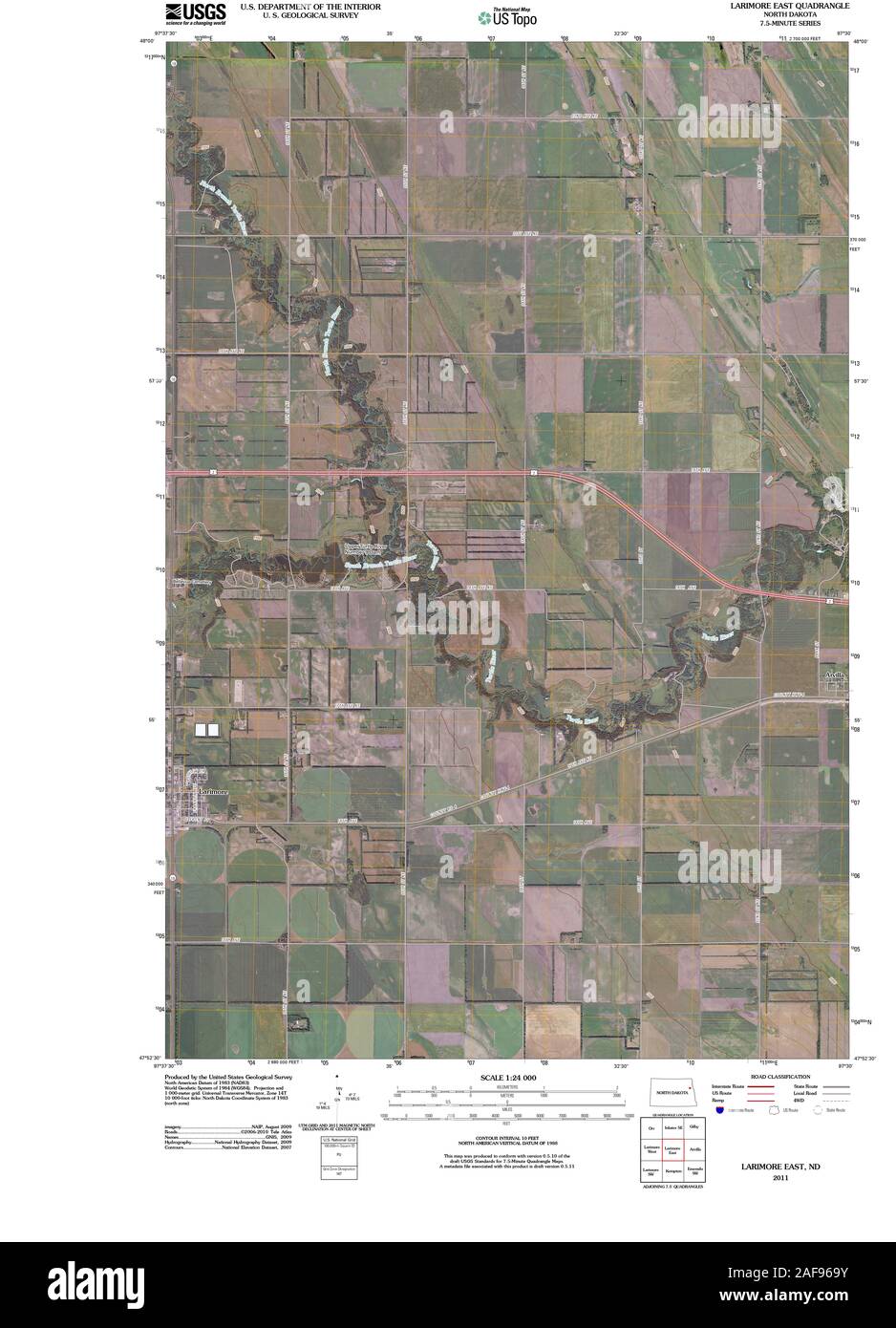 Map of larimore north dakota hires stock photography and images Alamy