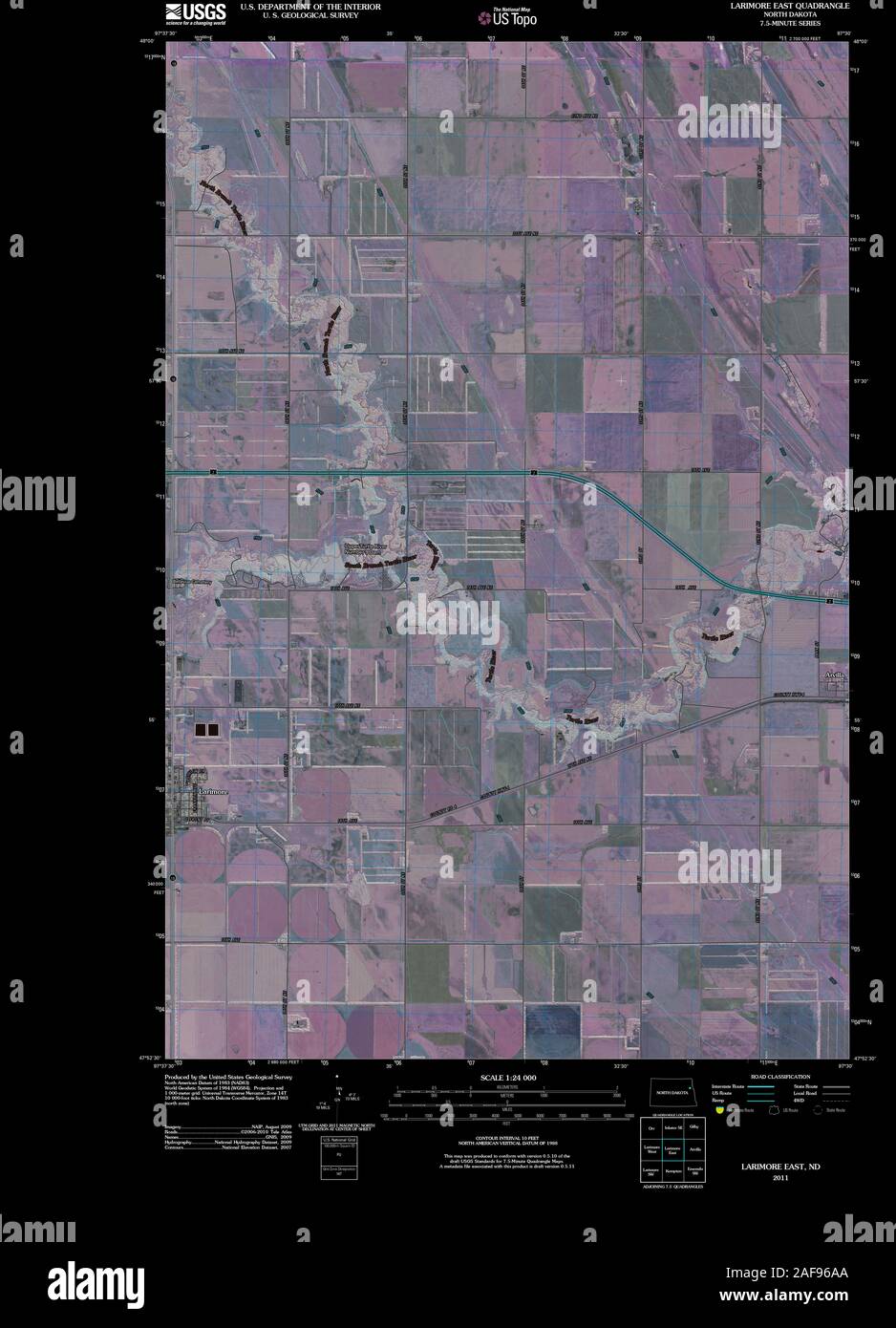 Map of larimore hires stock photography and images Alamy
