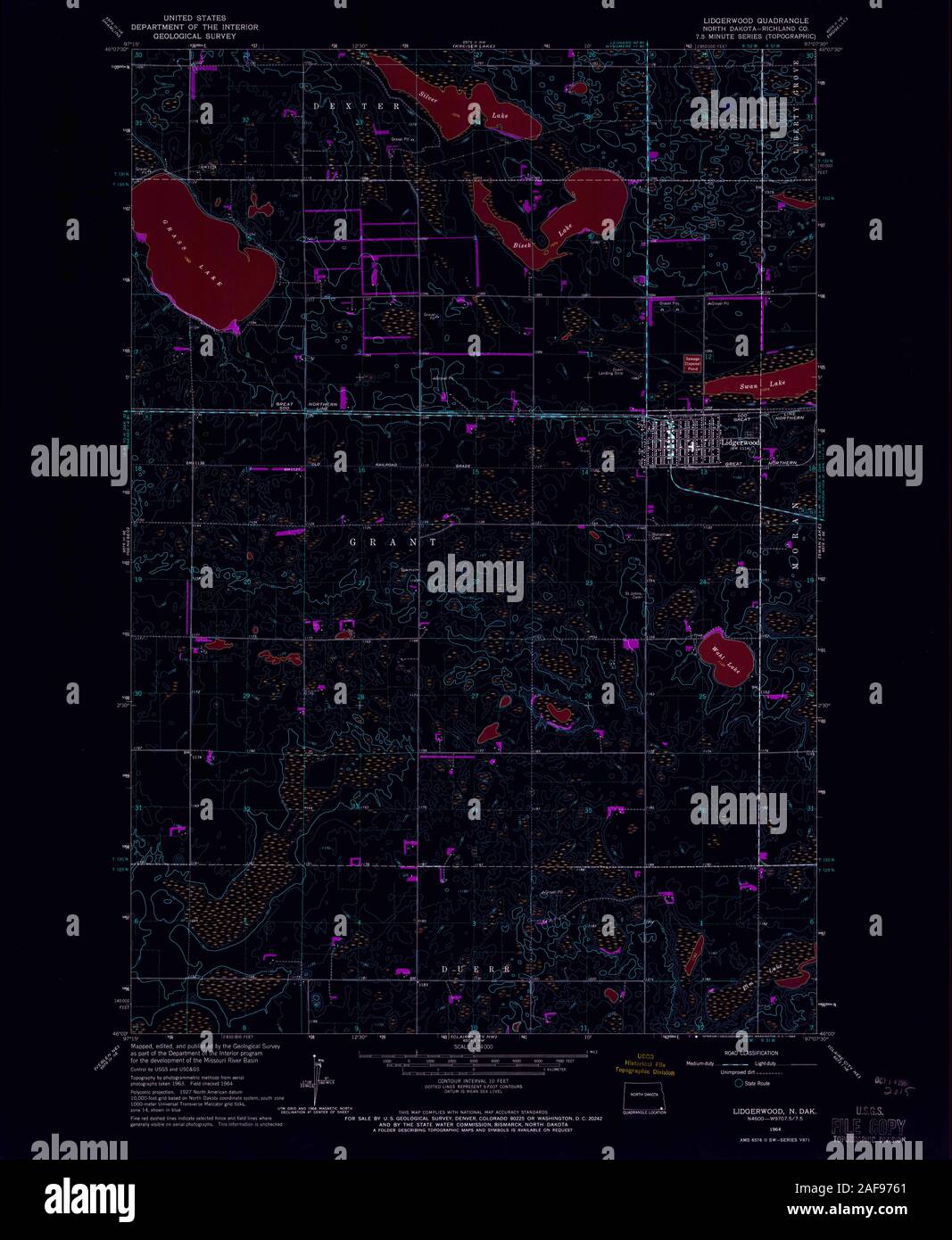 Lidgerwood north dakota map hires stock photography and images Alamy