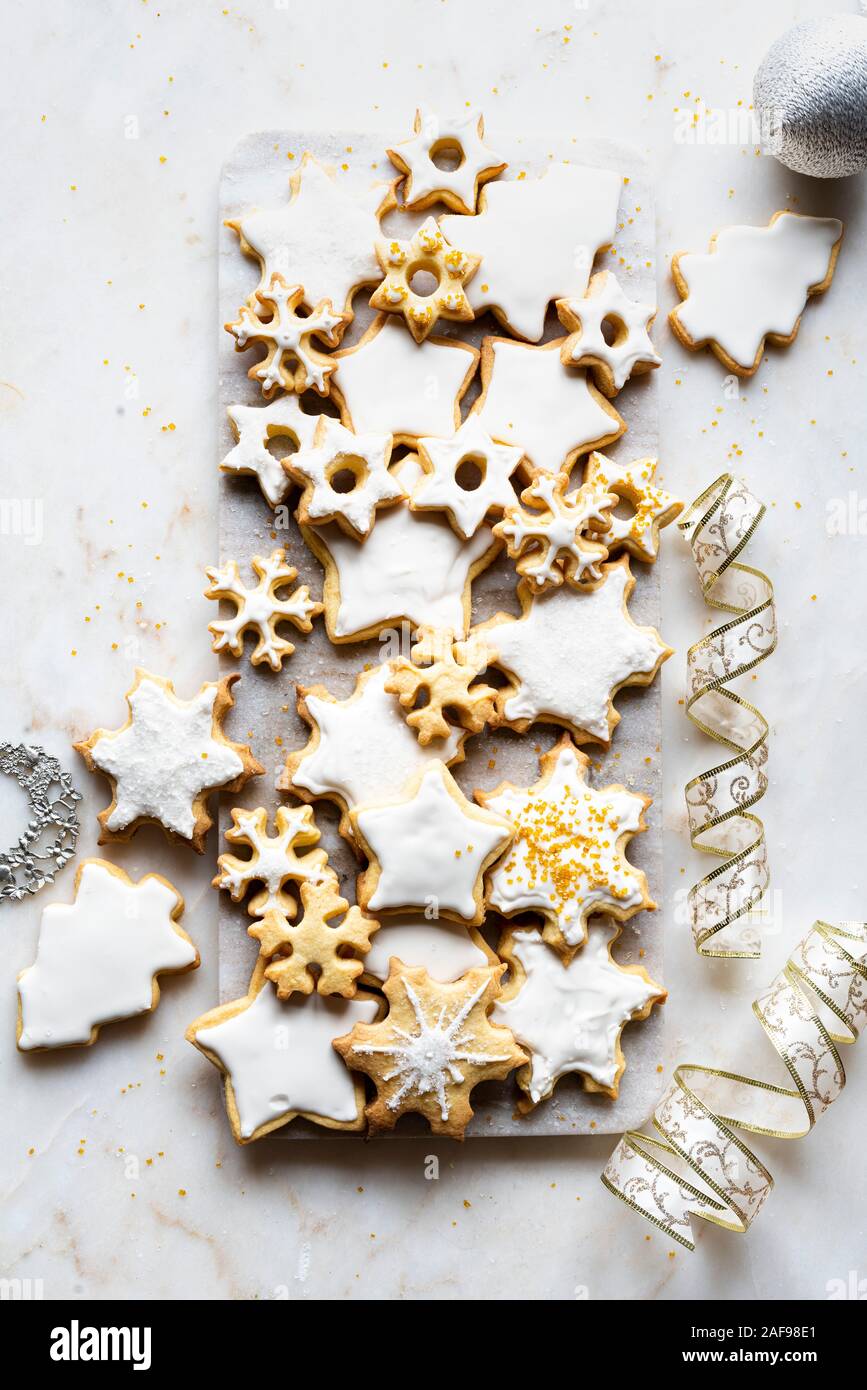 Gluten Free Sugar Cookies with Royal Icing Decoration Stock Photo Alamy