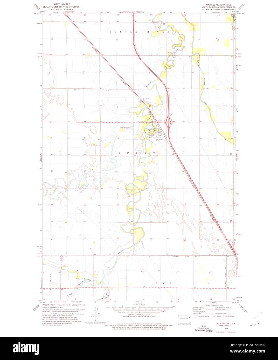 Manvel north dakota map Cut Out Stock Images & Pictures Alamy