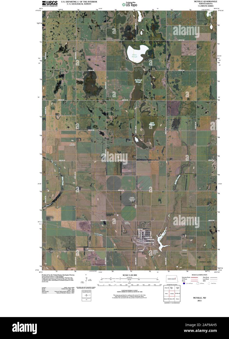 Map of mcville north dakota hires stock photography and images Alamy