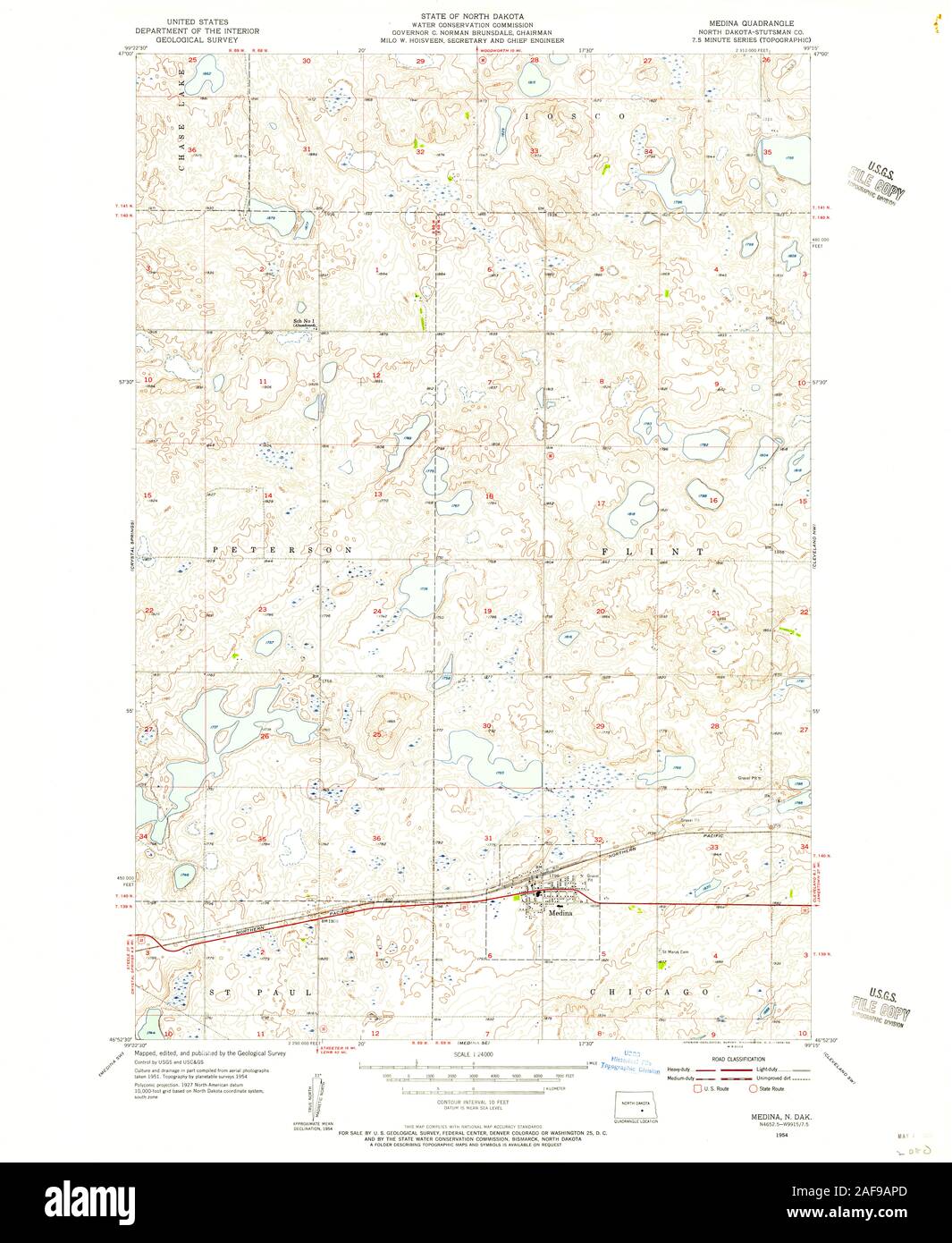 Medina north dakota map hires stock photography and images Alamy