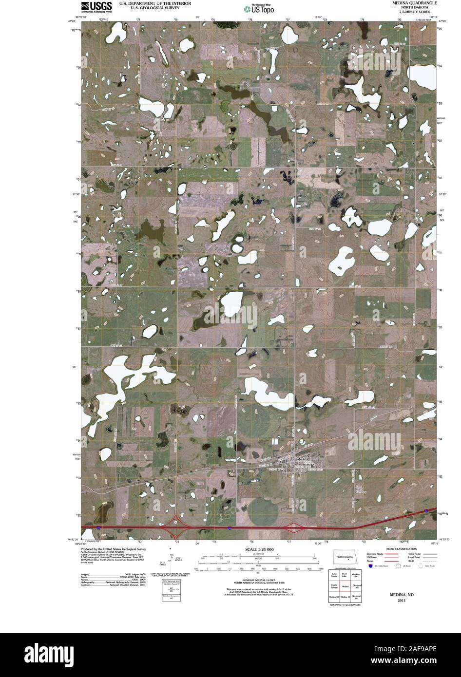 Map of medina north dakota Cut Out Stock Images & Pictures Alamy