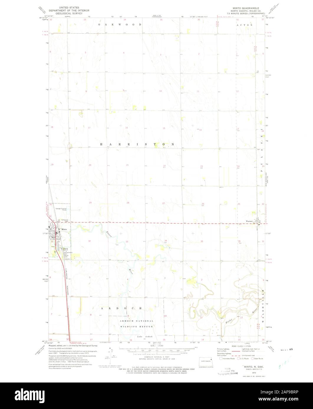 Map of minto north dakota hires stock photography and images Alamy