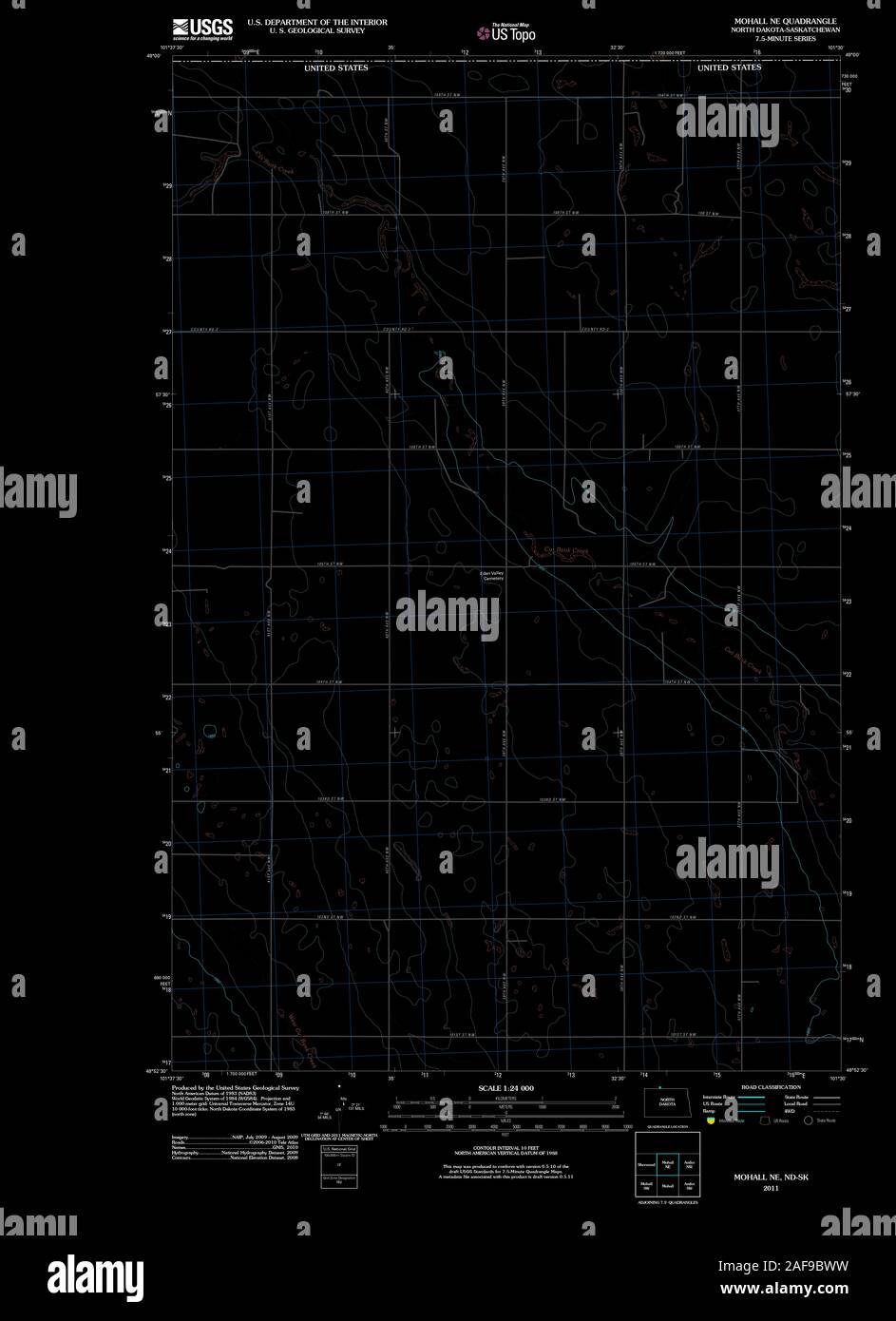 Map of mohall hires stock photography and images Alamy