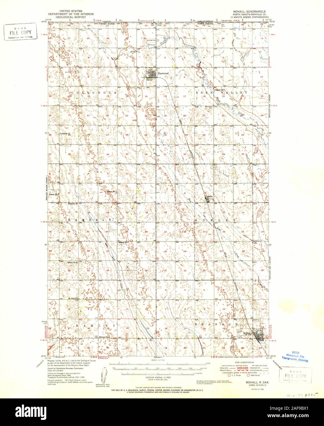 Mohall north dakota map hires stock photography and images Alamy