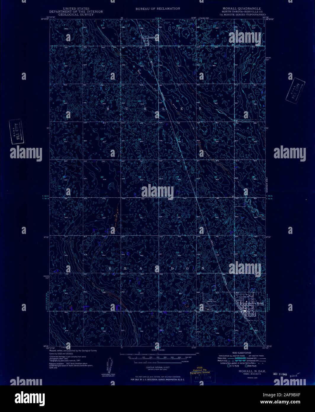 Map of mohall hires stock photography and images Alamy