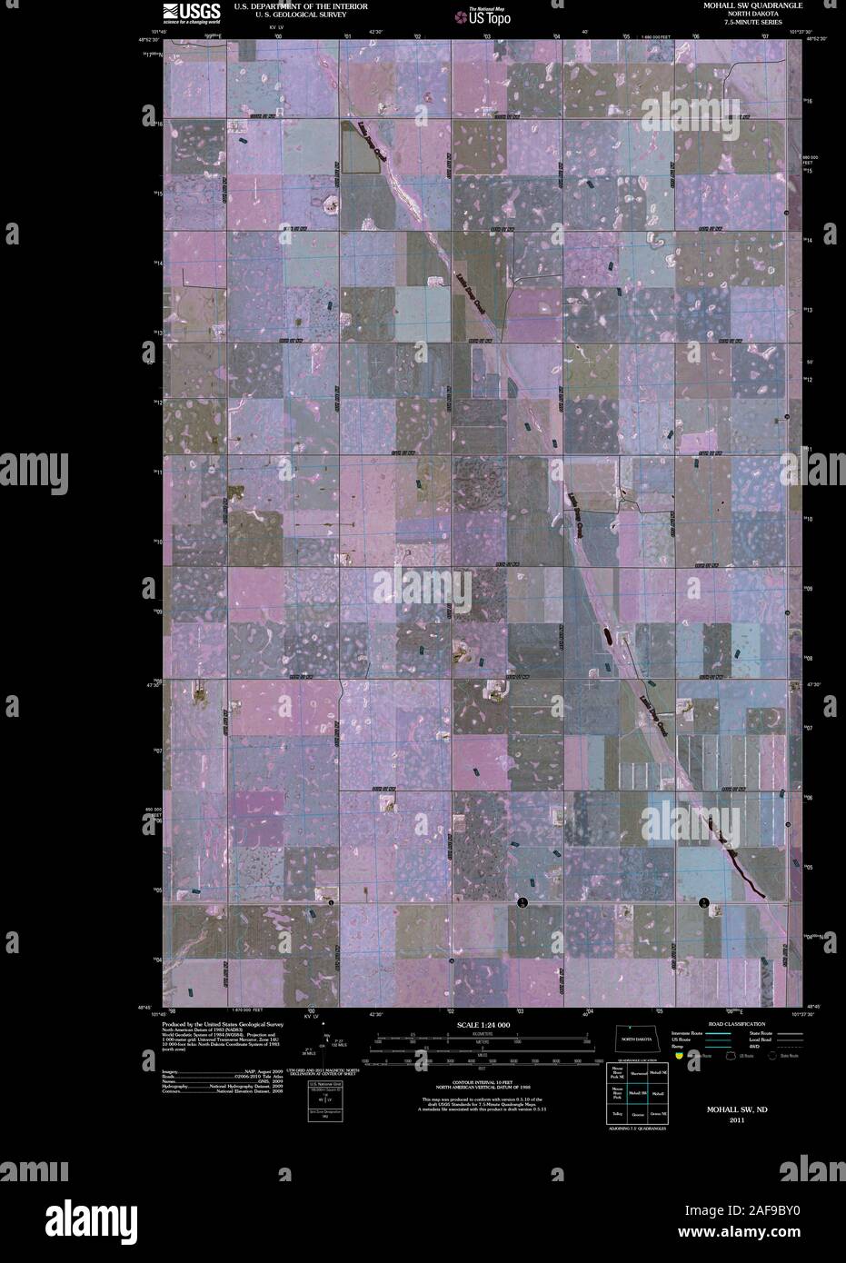 Map of mohall hires stock photography and images Alamy