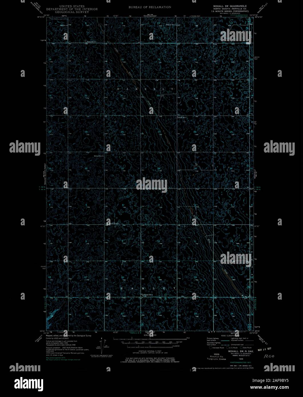 Map of mohall hires stock photography and images Alamy