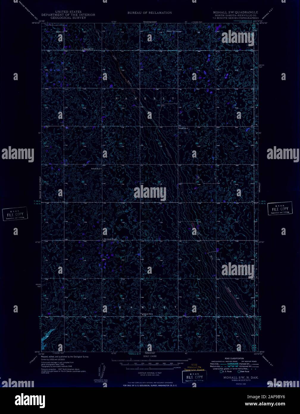 Map of mohall hires stock photography and images Alamy