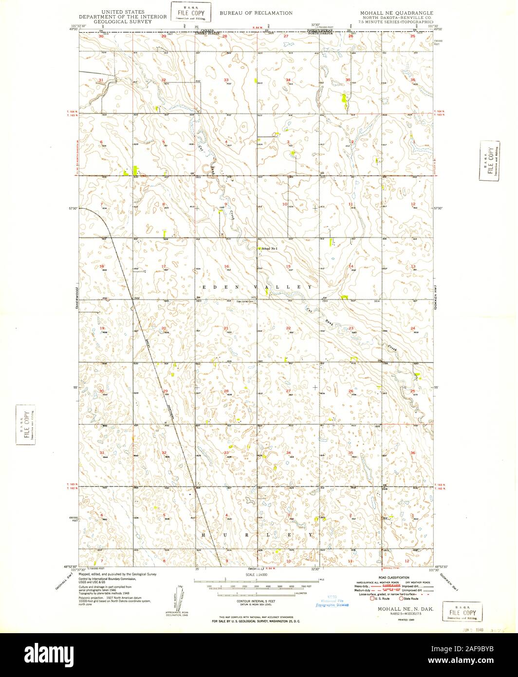 Map of mohall hires stock photography and images Alamy