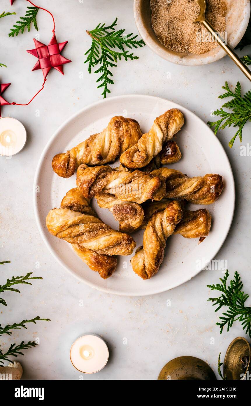 Cinnamon Sugar Twists Stock Photo Alamy