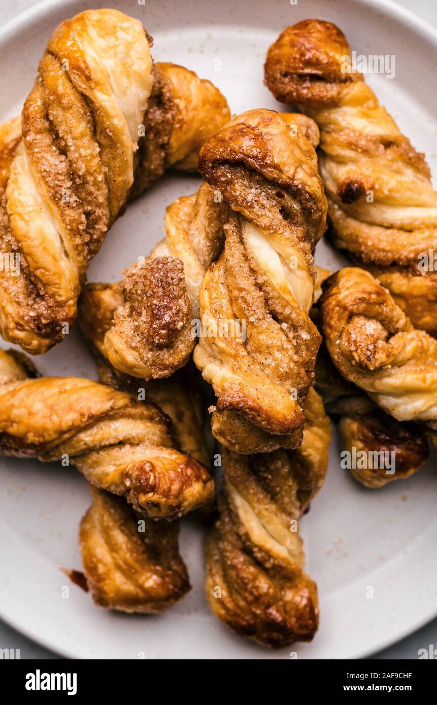 Cinnamon Sugar Twists Stock Photo Alamy