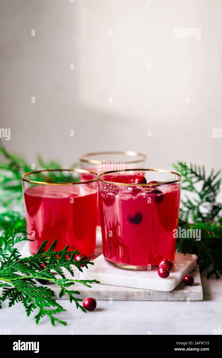 Cranberry Ginger Tea Stock Photo