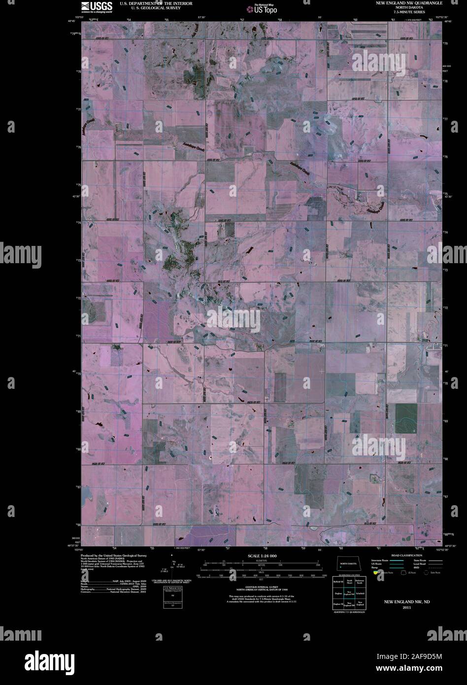New england north dakota map hires stock photography and images Alamy