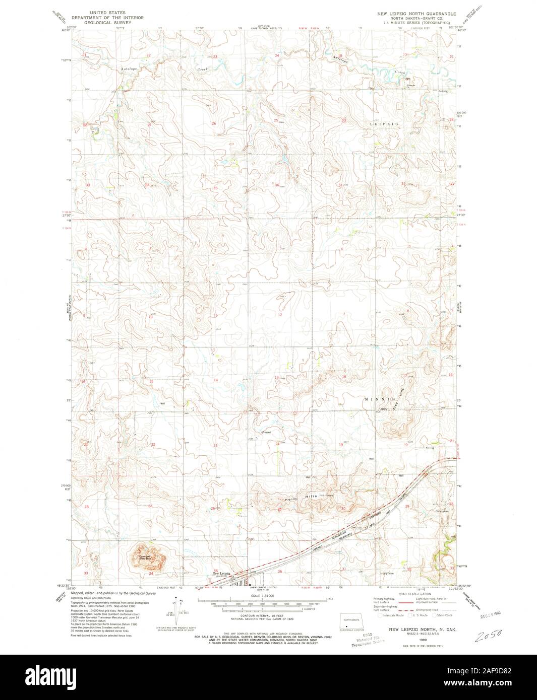 New leipzig north dakota map hires stock photography and images Alamy