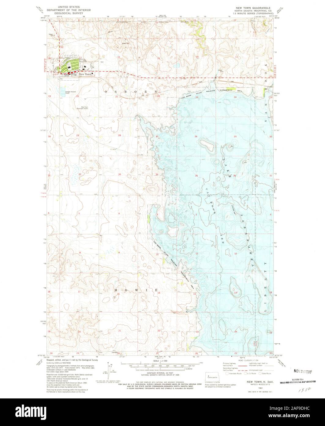 New town north dakota map hires stock photography and images Alamy