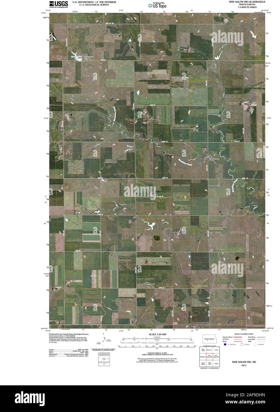 Map of new salem north dakota Cut Out Stock Images & Pictures Alamy